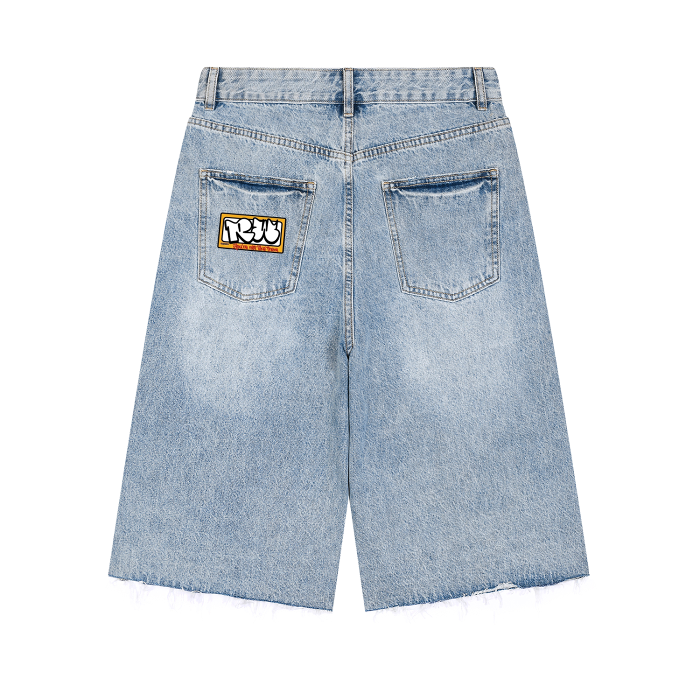 Men’s Vintage Wide Leg Denim Shorts