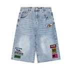 Men’s Vintage Wide Leg Denim Shorts
